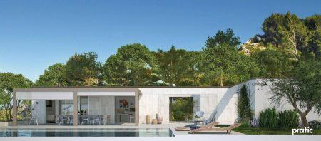 Premium Pergola mit Glastüren