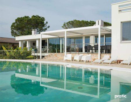 Vision - Premium Pergola mit Wandmontage